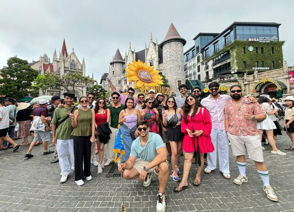 A Komorebi group visiting Ba Na Hills in Central Vietnam